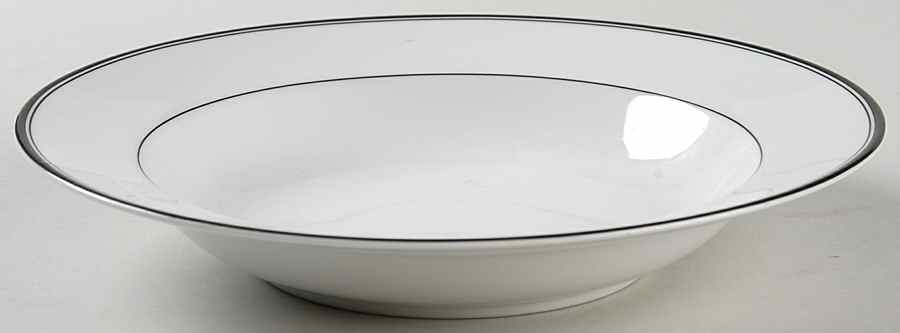 Classic Ebony Rim Soup Bowl by Mikasa-1