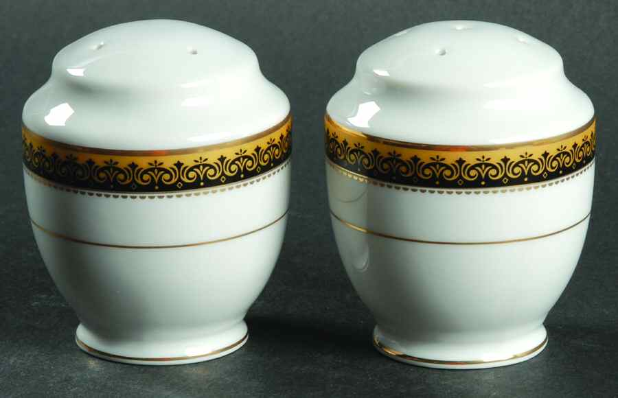 Monarchy Gold Salt & Pepper Set by Mikasa-1
