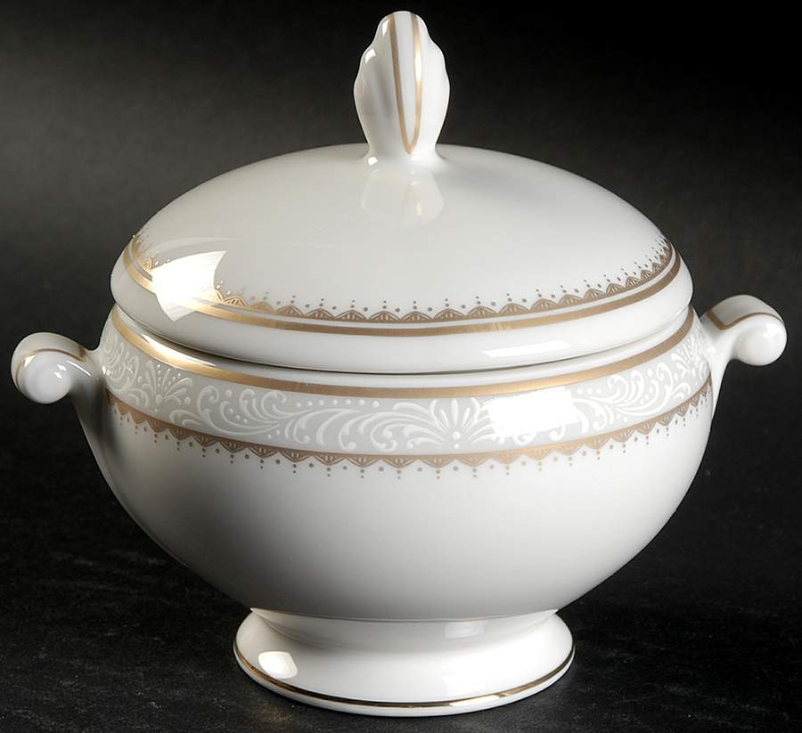 Royalty Gold Sugar Bowl & Lid by Mikasa-1