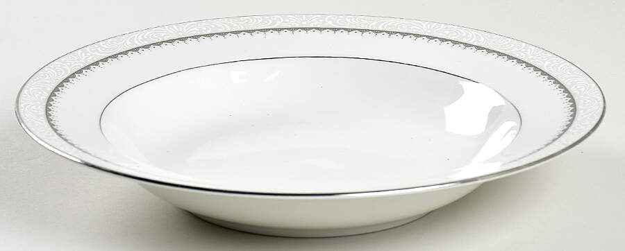 Royalty Platinum Rim Soup Bowl by Mikasa-1