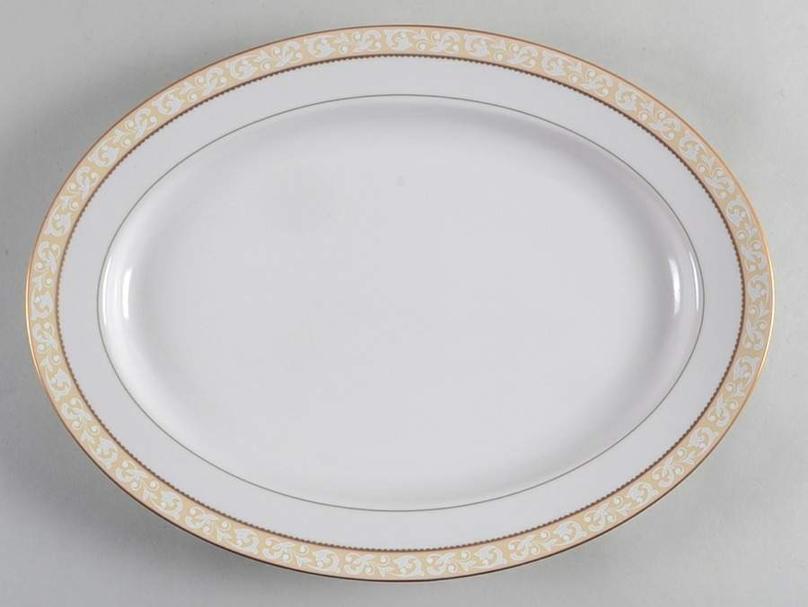 Radcliffe 15" Oval Serving Platter by Mikasa-1