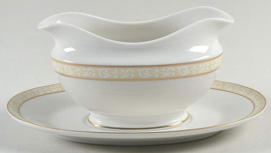 Radcliffe Gravy Boat & Underplate by Mikasa-1