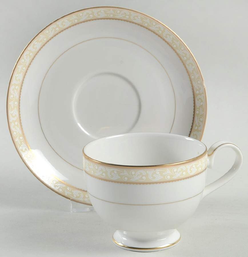 Radcliffe Footed Cup & Saucer Set by Mikasa-1