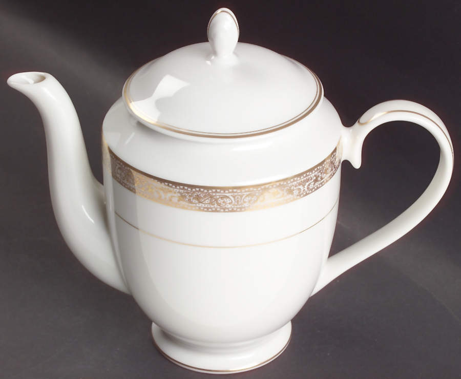 Imperial Court Gold Coffee Pot & Lid by Mikasa-1