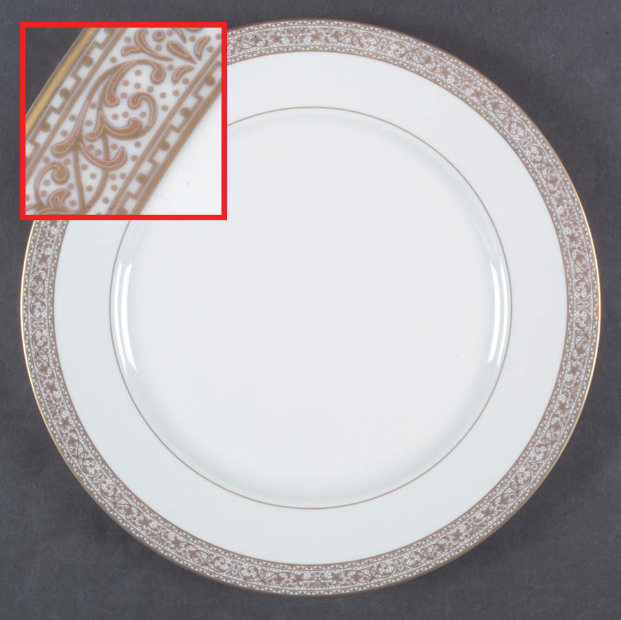 Imperial Court Gold 12" Chop Plate (Round Platter) by Mikasa-1
