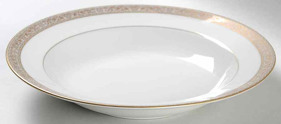 Imperial Court Gold Rim Soup Bowl by Mikasa-1