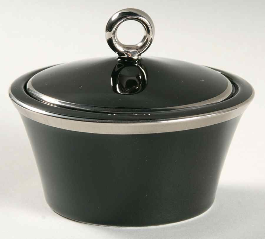 Platinum Accent Sugar Bowl & Lid by Mikasa-1