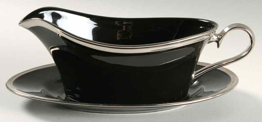 Platinum Accent Gravy Boat & Underplate by Mikasa-1