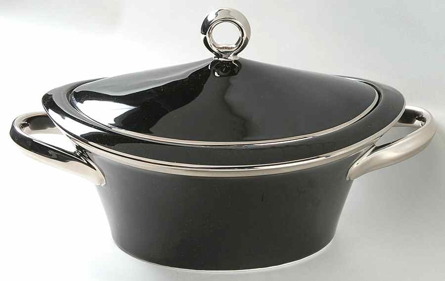 Platinum Accent 1.5 Quart Oval Covered Casserole by Mikasa-1