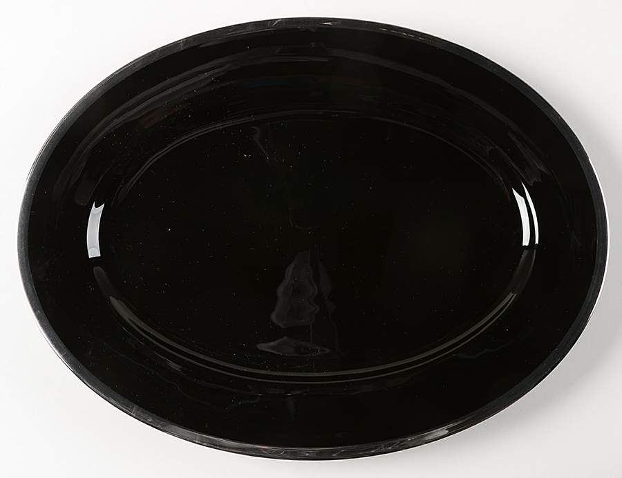 Platinum Accent 13" Oval Serving Platter by Mikasa-1