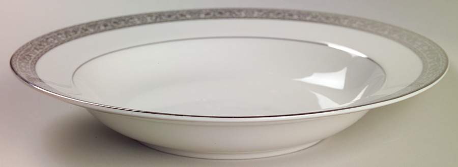 Imperial Court Platinum Rim Soup Bowl by Mikasa-1