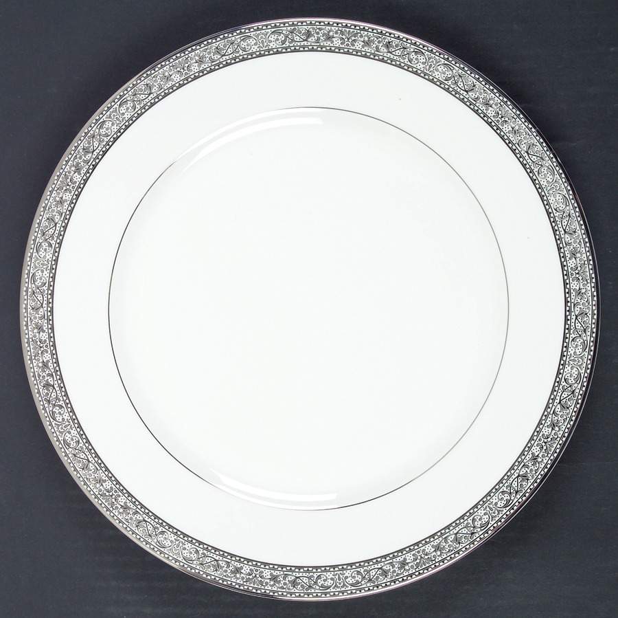 Imperial Court Platinum Dinner Plate by Mikasa-1