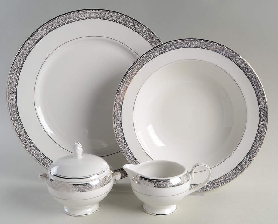 Imperial Court Platinum 5 Piece Hostess Set by Mikasa-1