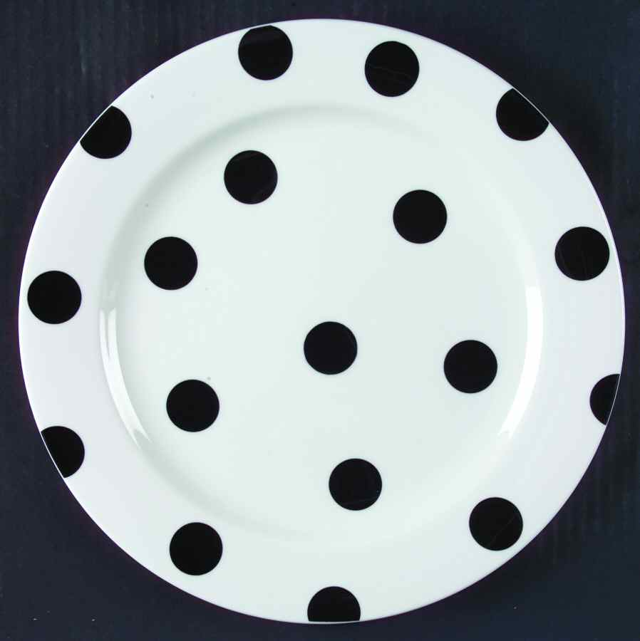 Hot Spots Ebony Dinner Plate by Mikasa-1