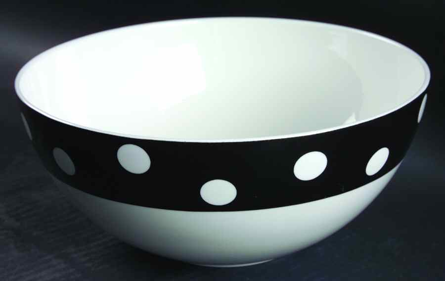 Hot Spots Ebony 8" Round Vegetable Bowl by Mikasa-1