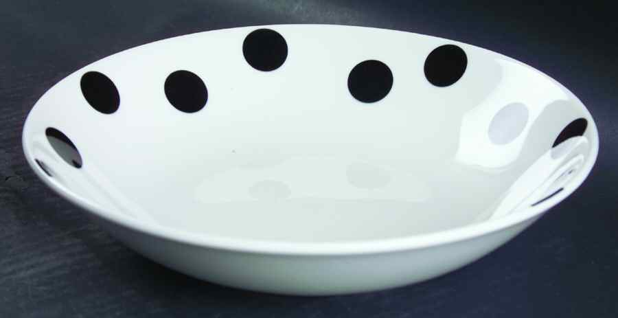 Hot Spots Ebony Coupe Soup Bowl by Mikasa-1