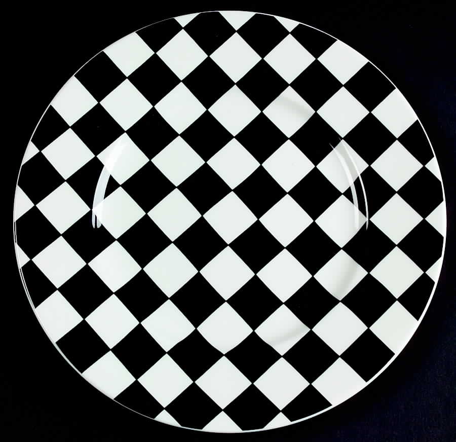 Glamour Black Salad Plate by Mikasa-1