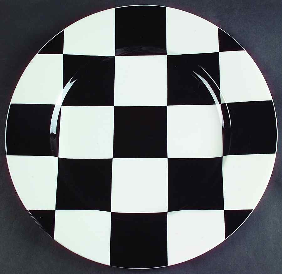 Glamour Black 12" Chop Plate (Round Platter) by Mikasa-1