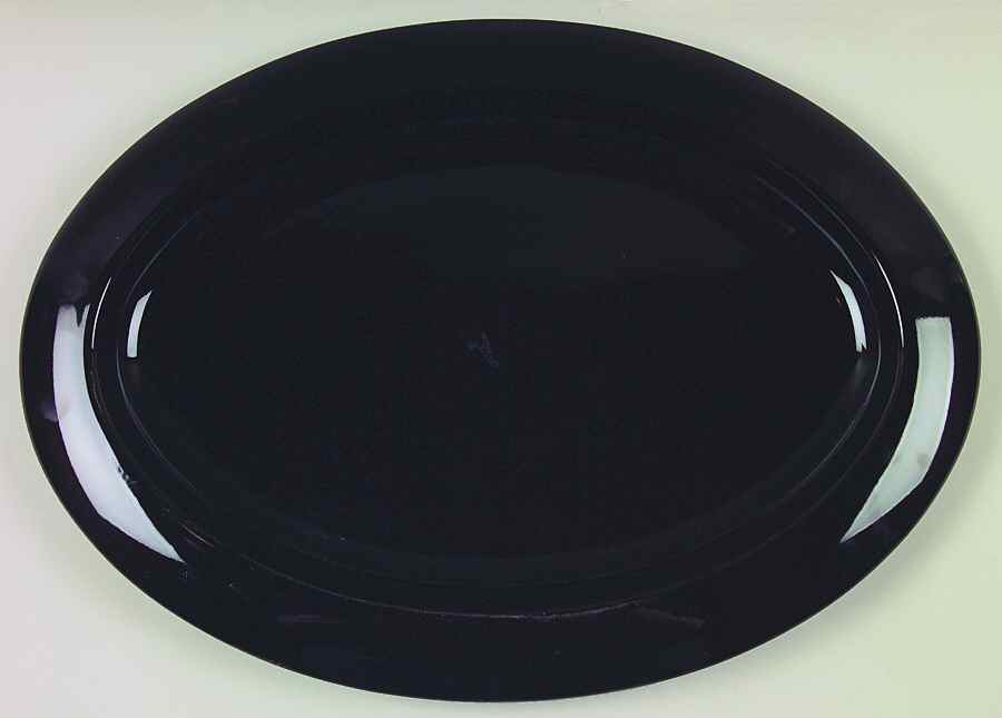Simplicity Black (M5205) 16" Oval Serving Platter by Mikasa-1