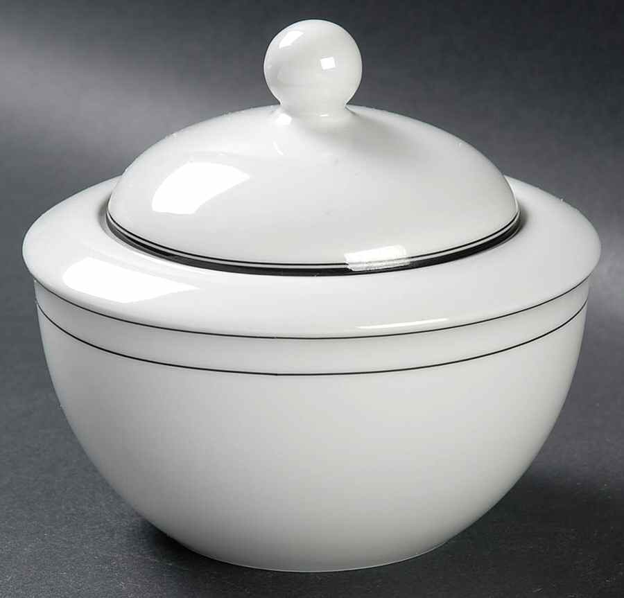 Vip Black Sugar Bowl & Lid by Mikasa-1