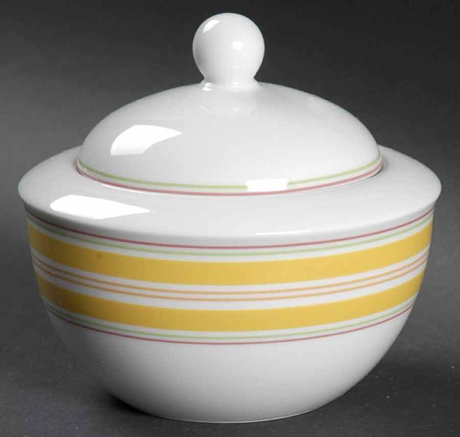 Vip Yellow Sugar Bowl & Lid by Mikasa-1