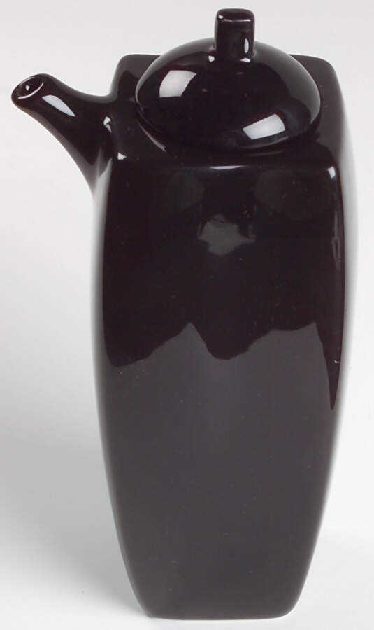 Simplicity Black Hypnotic Wave (KT532) Cruet with Lid/Stopper by Mikasa-1