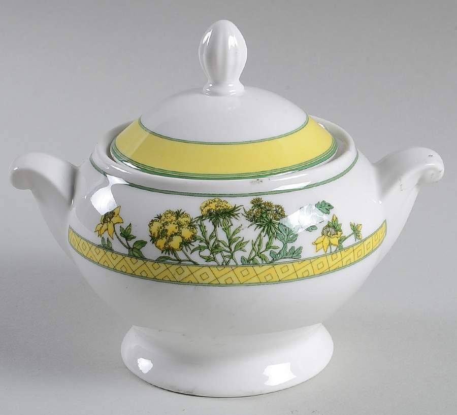 Floral Court Sugar Bowl & Lid by Mikasa-1