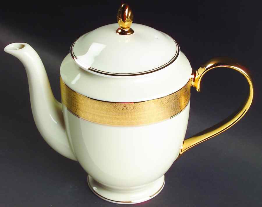 Opera Gold Coffee Pot & Lid by Mikasa-1