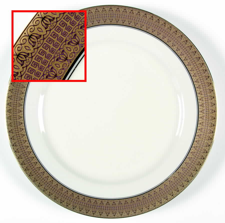 Opera Gold Dinner Plate by Mikasa-1