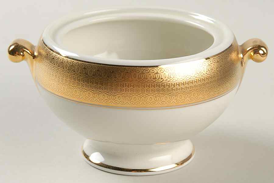 Opera Gold Sugar Bowl No Lid by Mikasa-1