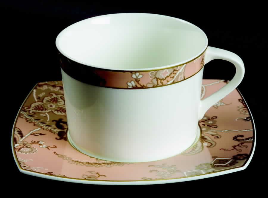 Victorian Paisley Breakfast Cup & Saucer Set by Mikasa-1