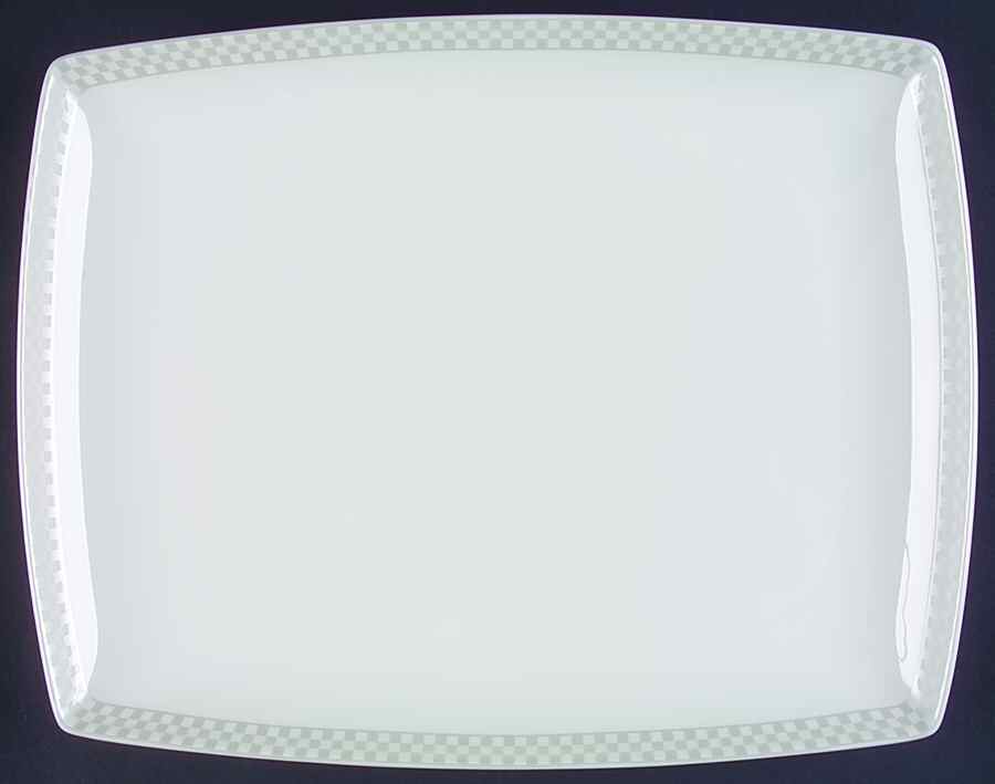 Moderno Silver 13" Rectangular Serving Platter by Mikasa-1