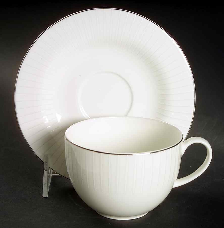 Composure Flat Cup & Saucer Set by Mikasa-1