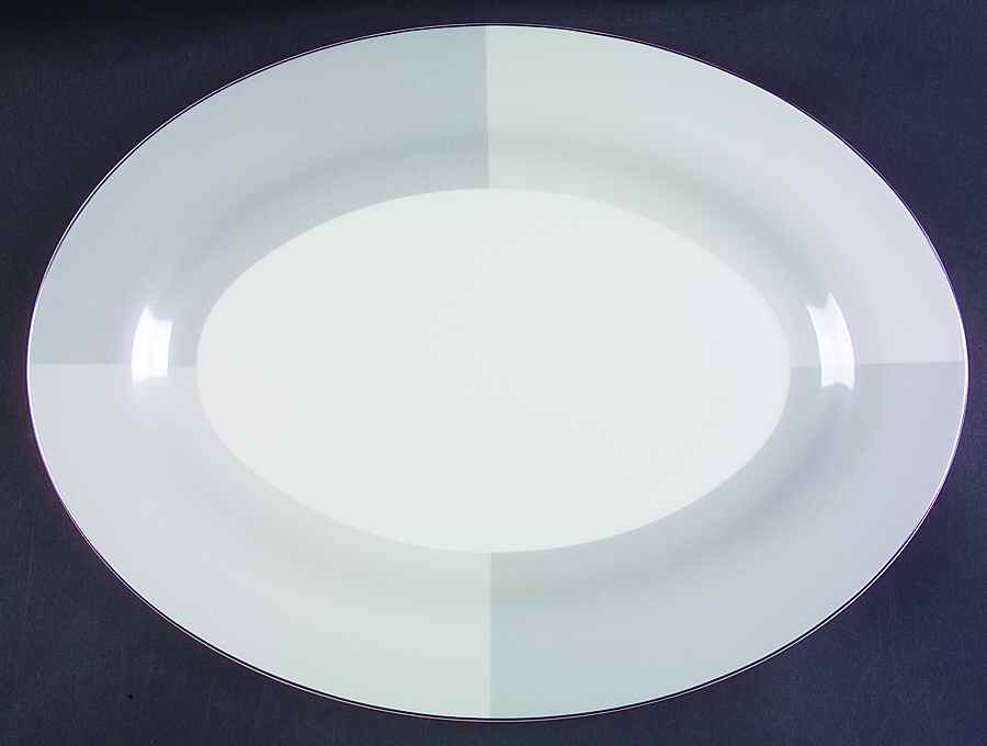 Enchanted Pearl 15" Oval Serving Platter by Mikasa-1