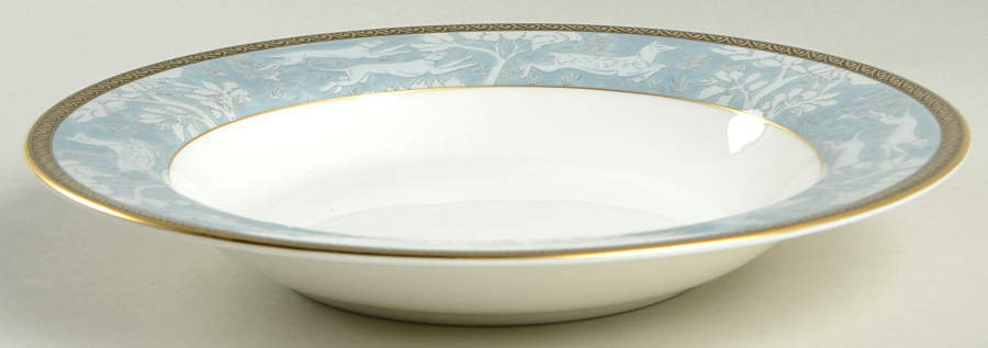Enchanted Forest Blue Rim Soup Bowl by Mikasa-1