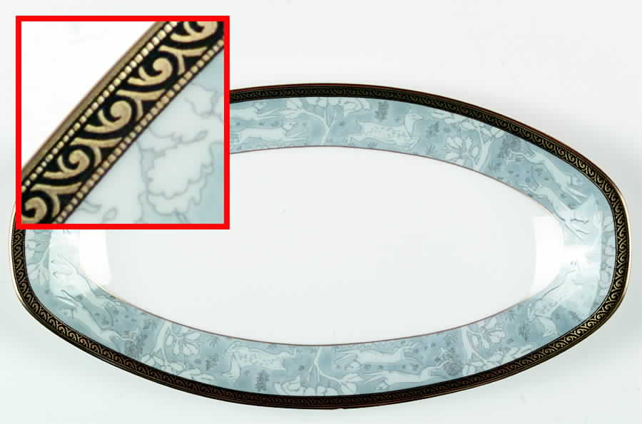 Enchanted Forest Blue Butter Tray by Mikasa-1