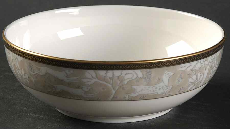 Enchanted Forest Taupe Fruit/Dessert (Sauce) Bowl by Mikasa-1