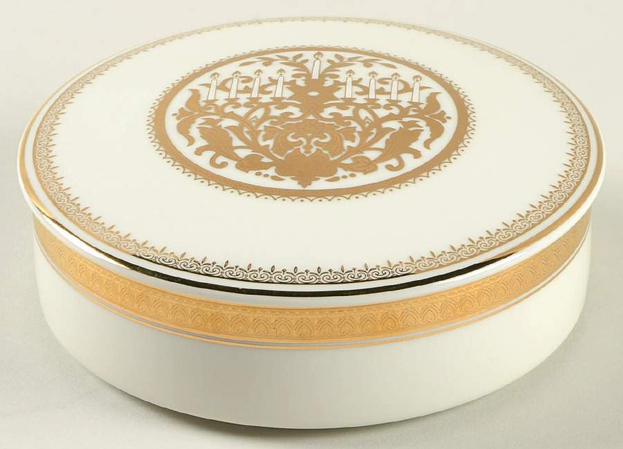Festival Gold 5" Round Box & Lid by Mikasa-1