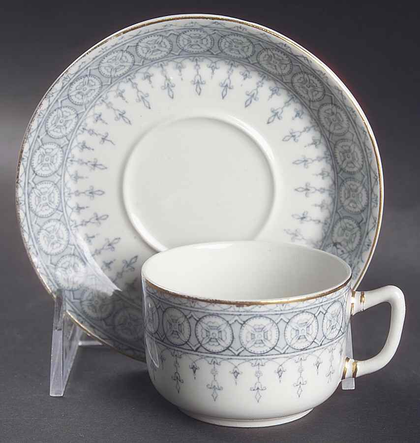 MAD137 Flat Demitasse Cup & Saucer Set by John Maddock & Sons-1