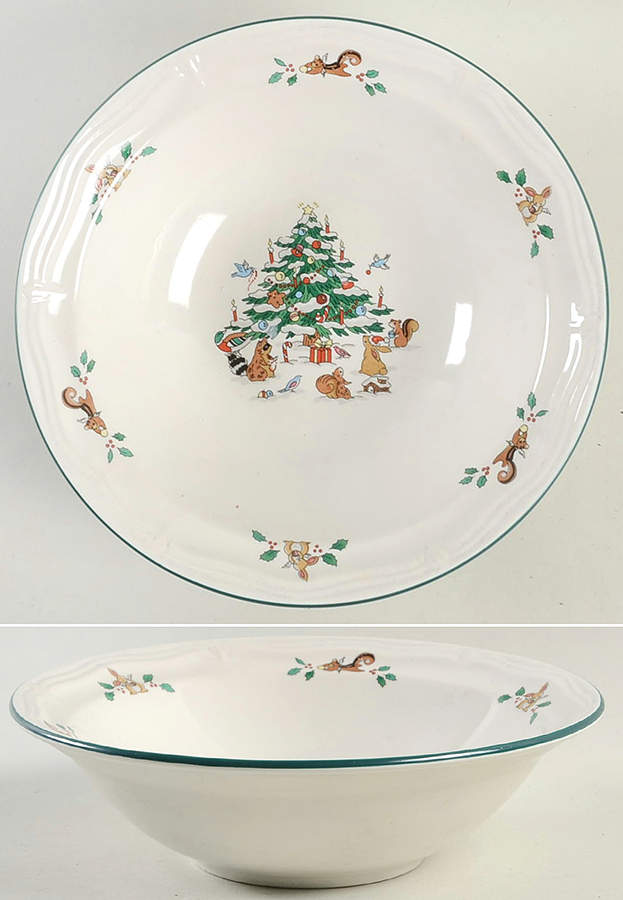 Woodland Christmas (Embossed Rim) Coupe Cereal Bowl by Ming Pao-1