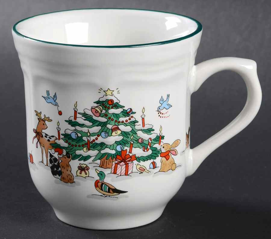 Woodland Christmas (Embossed Rim) Flat Cup by Ming Pao-1
