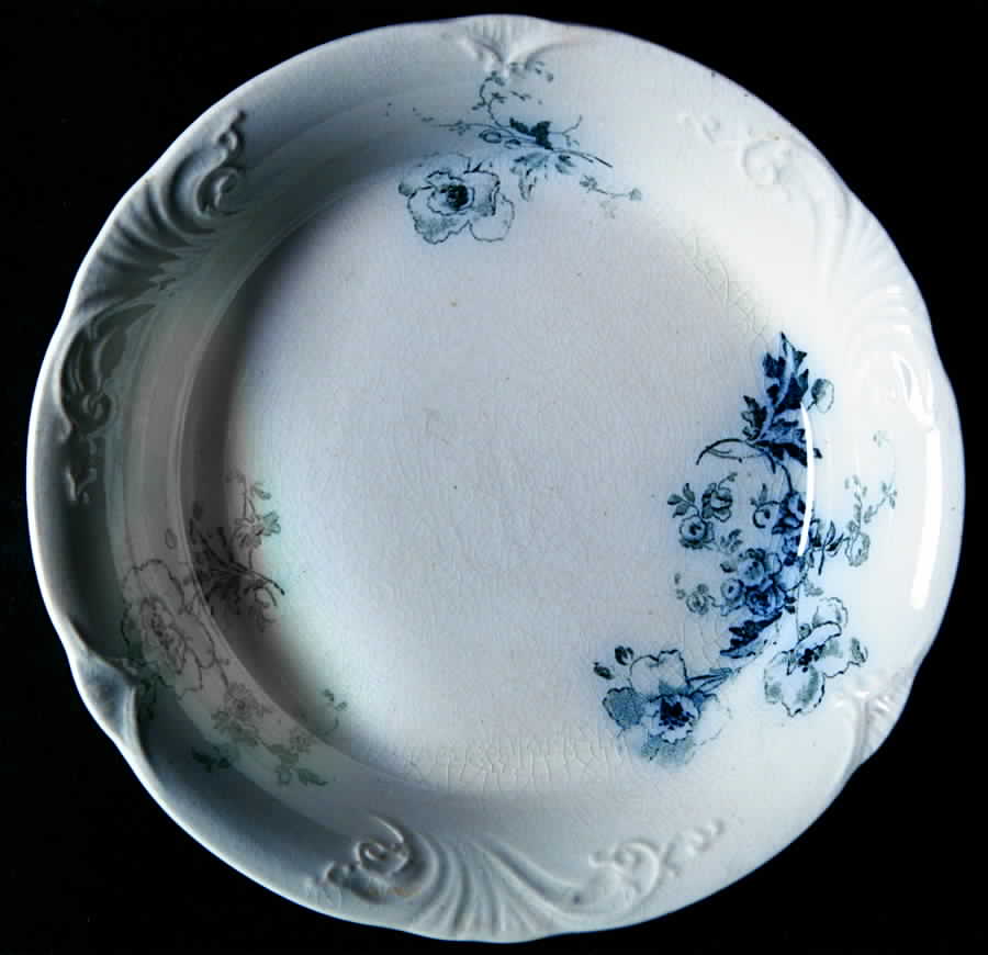 Ripon Blue Fruit/Dessert (Sauce) Bowl by Alfred Meakin-1
