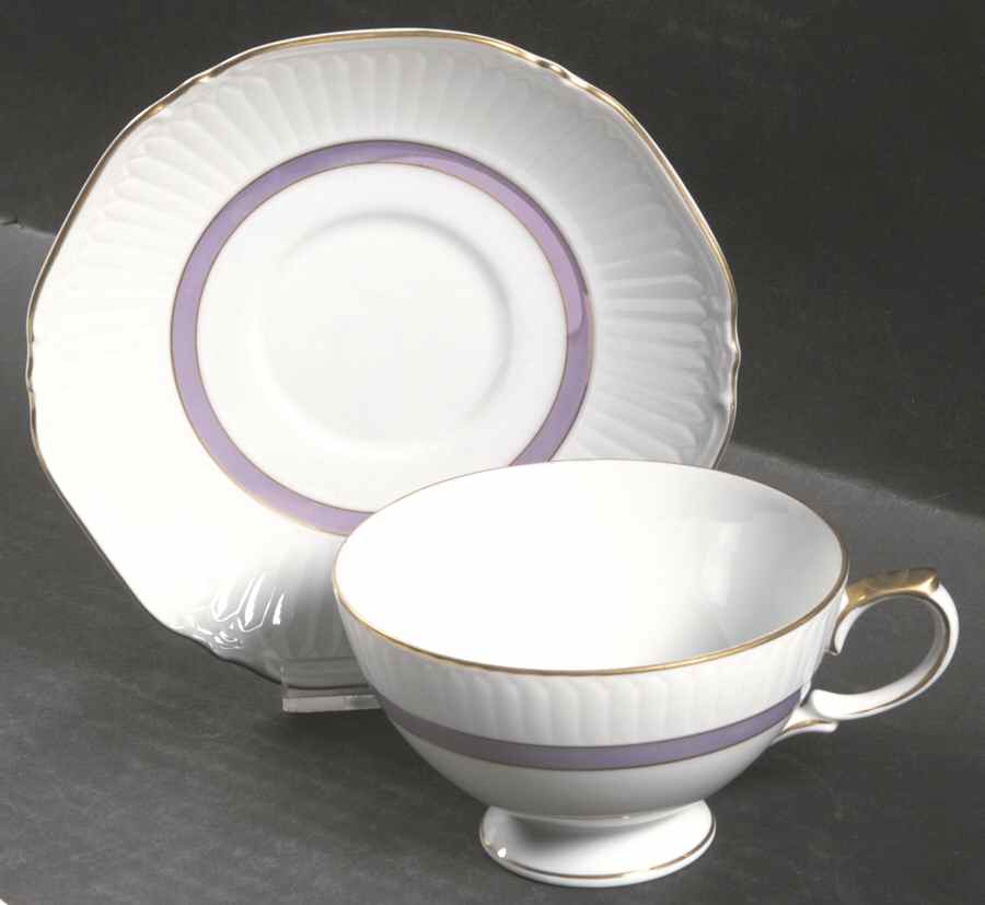 Sheraton Footed Cup & Saucer Set by Mikasa-1
