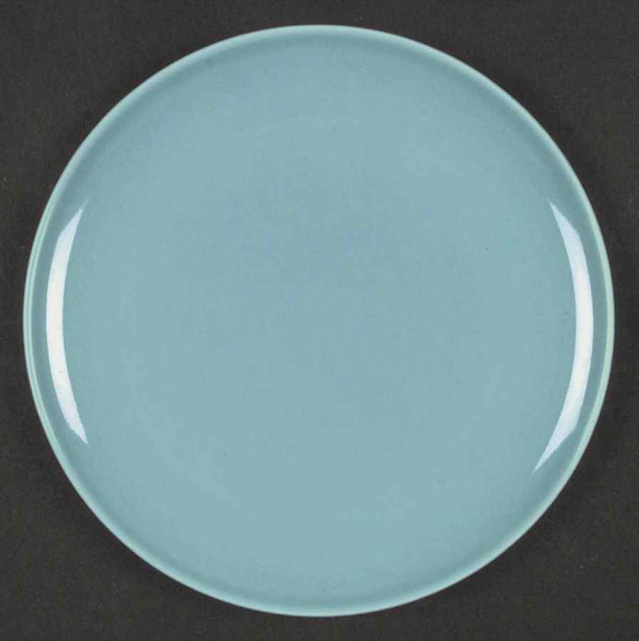 200 Satin Turquoise (Coupe) Dinner Plate by Metlox - Poppytrail - Vernon-1