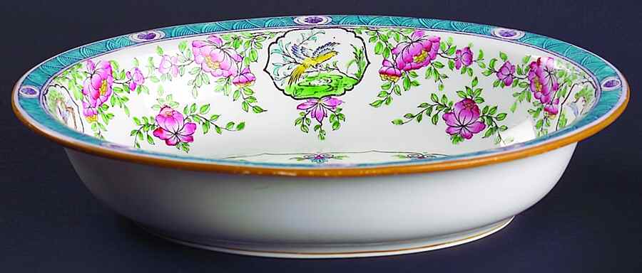 Japonica (Smooth) 9" Oval Vegetable Bowl by Minton-1