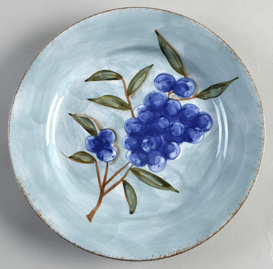 Santa Rosa Blue Salad Plate by Mesa Intl-1