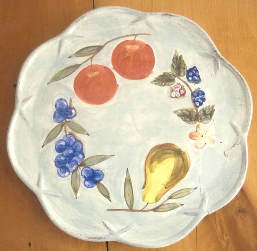 Santa Rosa Blue Cake Plate by Mesa Intl-1