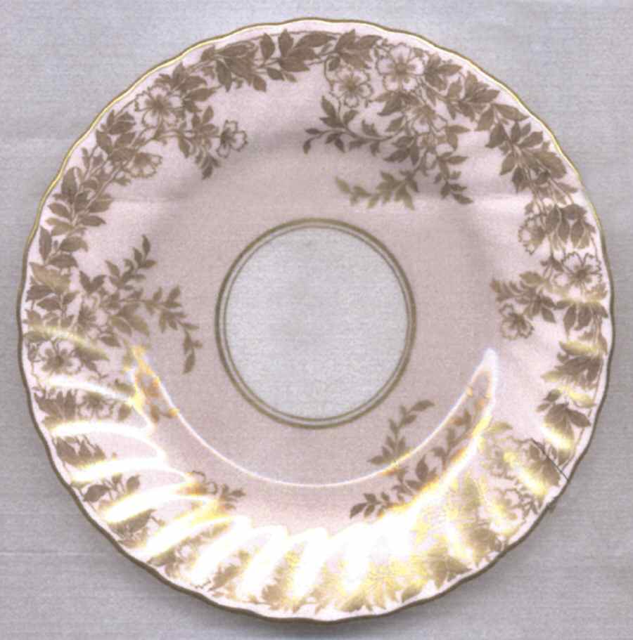 Garden Pinks Pink and Gold Bread & Butter Plate by Minton-1