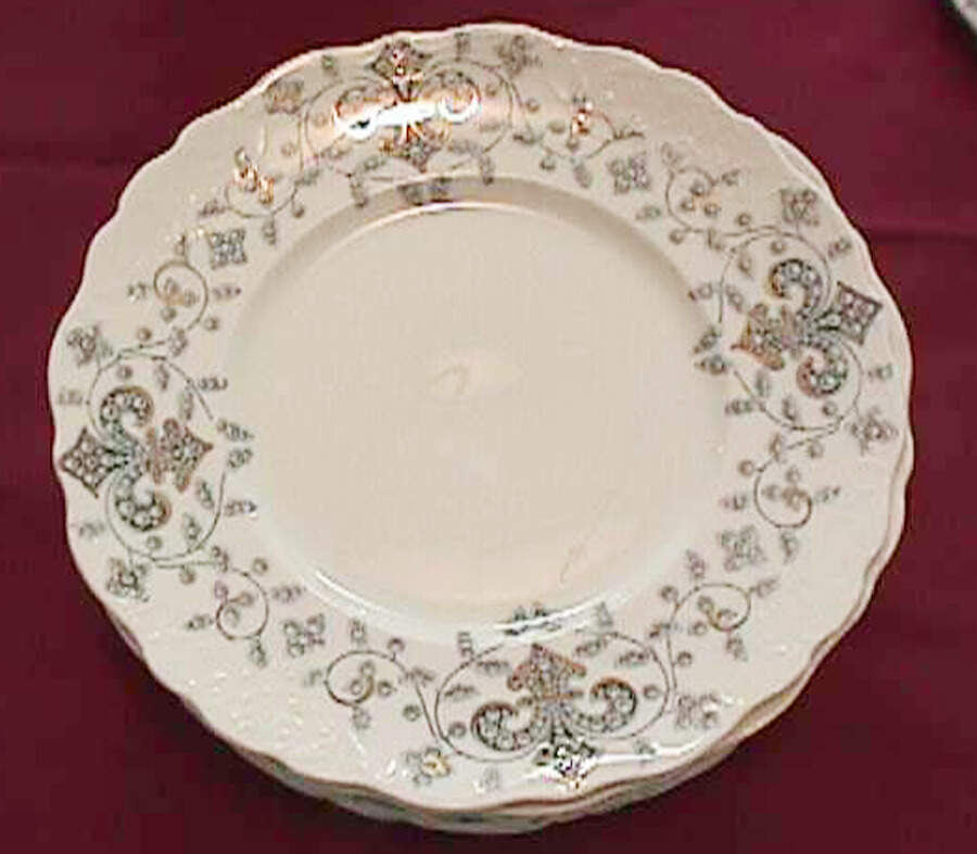 Hamburgo Gray Blue Dinner Plate by J & G Meakin-1