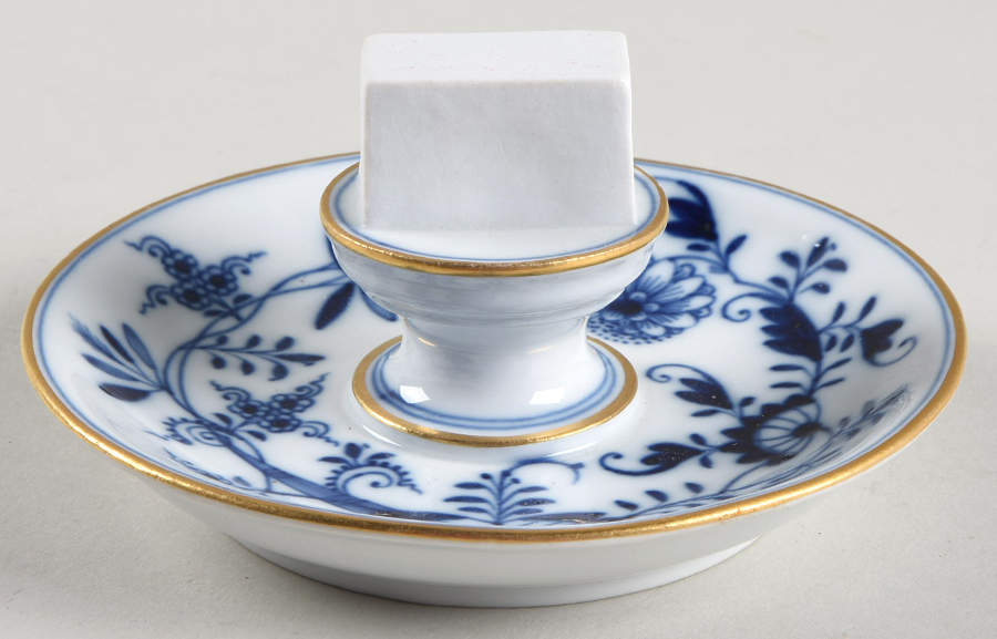 Blue Onion (Gold Trim) Match Striker by Meissen (Germany)-1